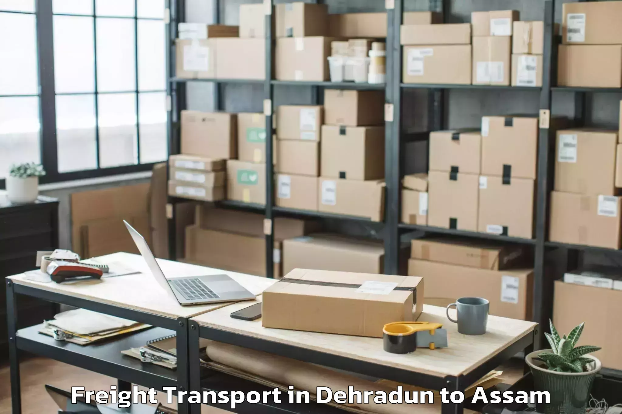 Discover Dehradun to Kalaigaon Pt Freight Transport